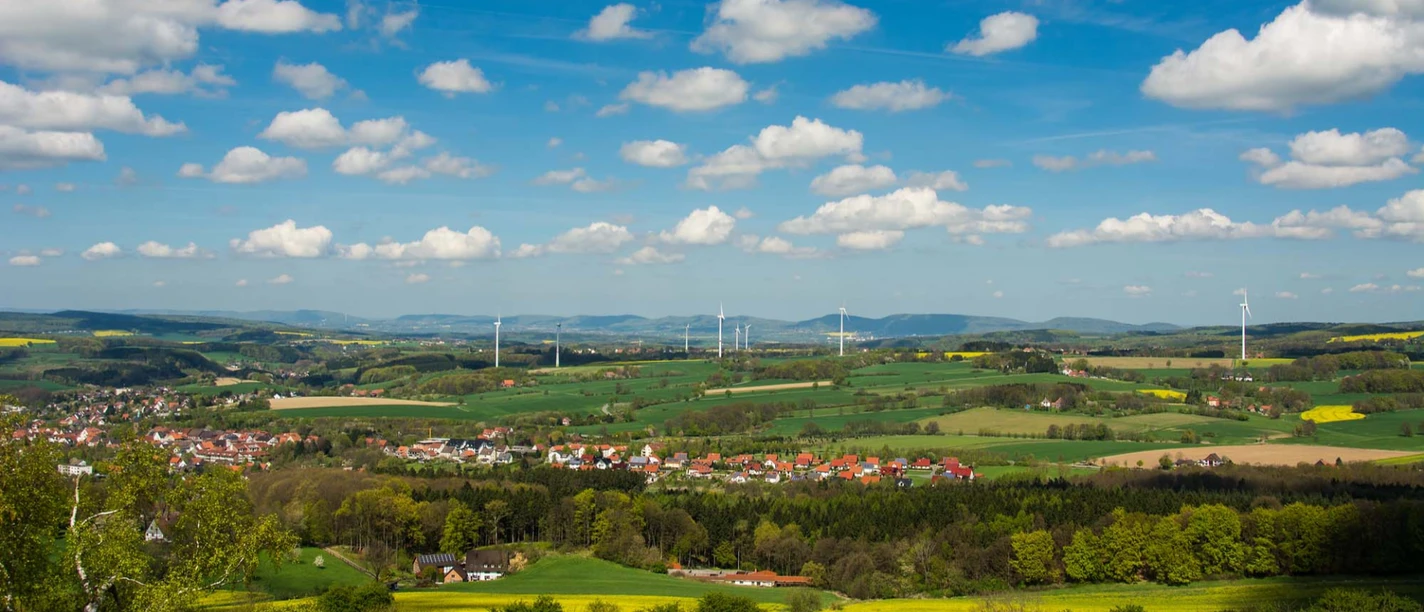 Ausblick von der Hohen Asch am Hansaweg Ausblick von der Hohen Asch am Hansaweg