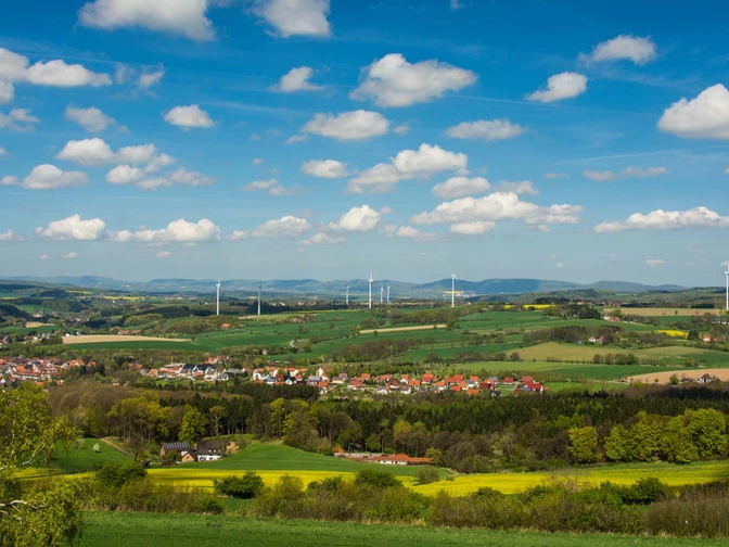 Ausblick von der Hohen Asch am Hansaweg Ausblick von der Hohen Asch am Hansaweg