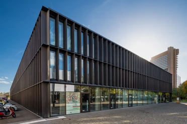 Historical Archive of the City of Cologne with Rhenish Image Archive Modern archive building with glass façade