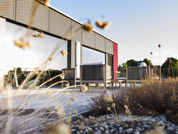 Dachterrasse von unserem Familienzimmer Deluxe