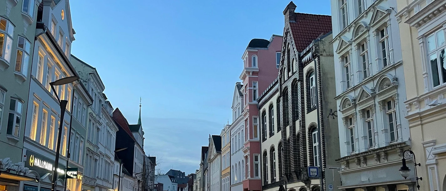 Große Straße Dämmerung