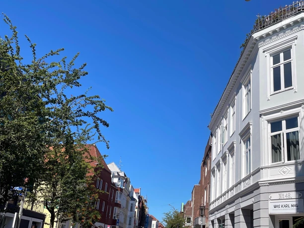 Norderstrasse mit Schuhleinen