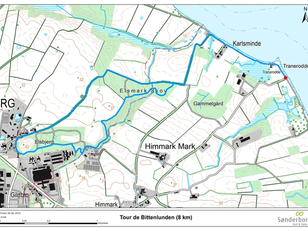 MTB Bittenlunden - Kort-Karte-Map MTB Bittenlunden - Kort-Karte-Map