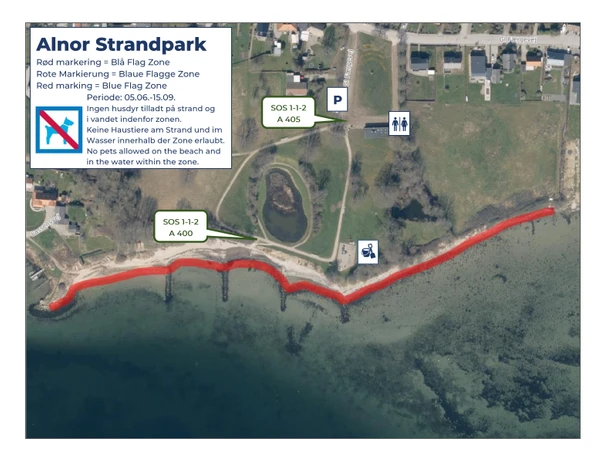 Blå Flag Zone Alnor Strandpark