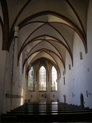 Minden - St Mauritius Kirche innen.JPG Das Bild zeigt die St. Mauritius Kirche von innen