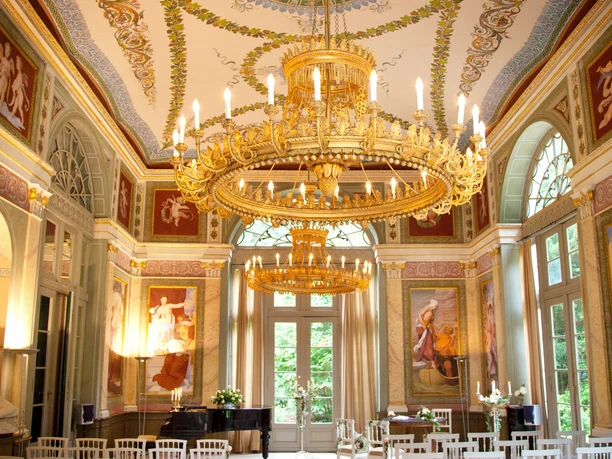 Schwind-Pavillon Innenansicht Saal