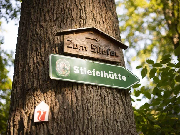 Die Pur am Stiefel