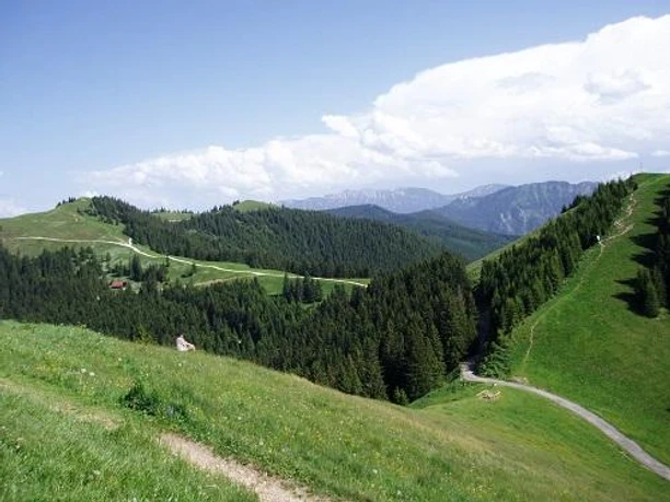 Auf dem Vorderen Hörnle mit Blick aufs Mittlere un