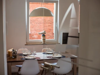 Esstisch gedeckt FeWo Luise