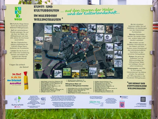 Kunst und Kulturrouten Infotafel