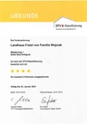 Klassifizierungsurkunde 2018