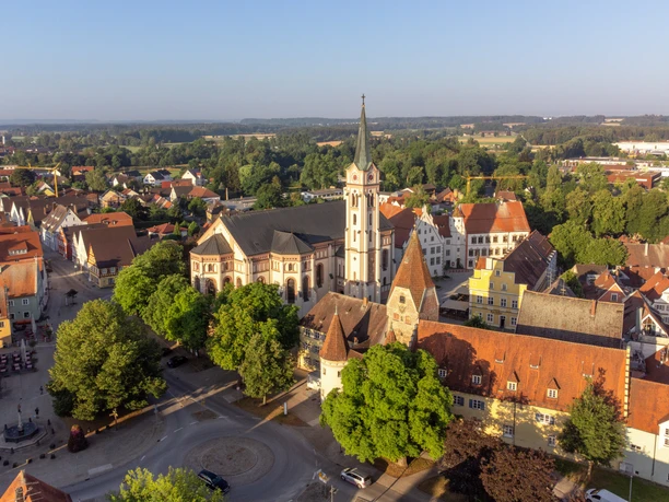 Luftaufnahme Altstadt Weißenhorn