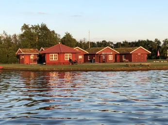 Blick auf die Paddel- und Pedalstation