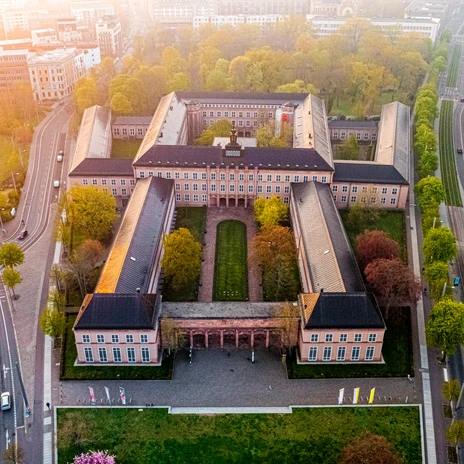 Grassi Museum aus der Vogelperspektive - Museen in Leipzig