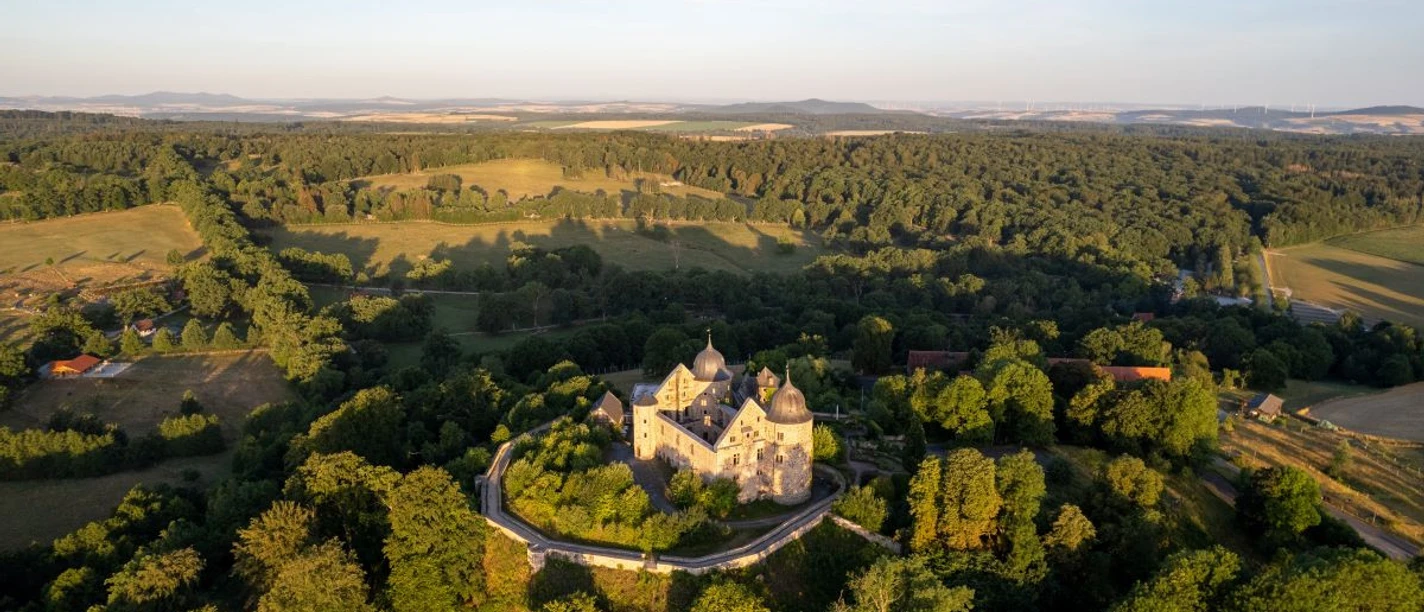 Schloss Sababurg von oben