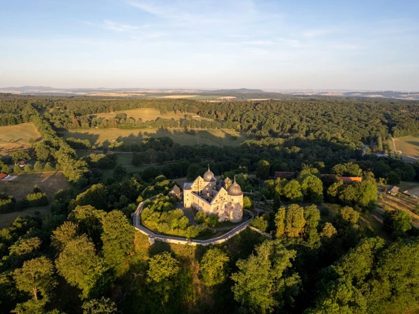 Schloss Sababurg von oben