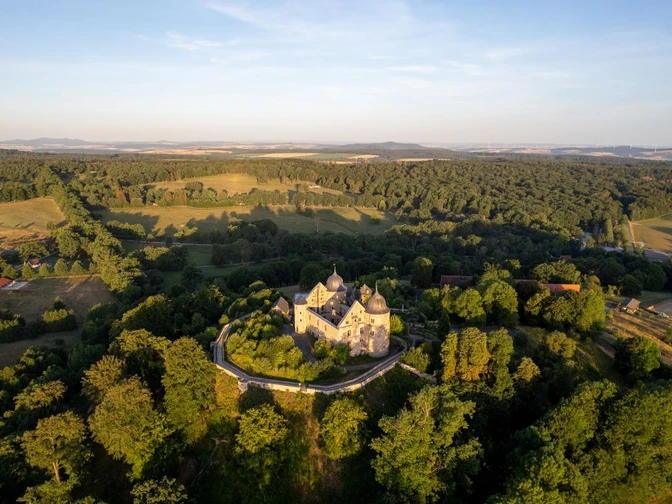 Schloss Sababurg von oben