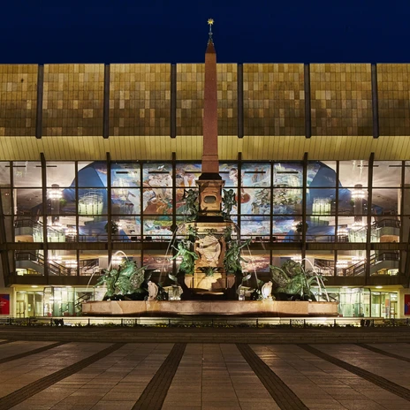 Gewandhaus zu Leipzig bei Nacht - Musikstadt Leipzig