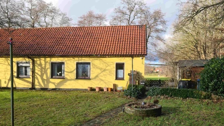 Garten der Ferienwohnung Zeven Garten der Ferienwohnung Zeven