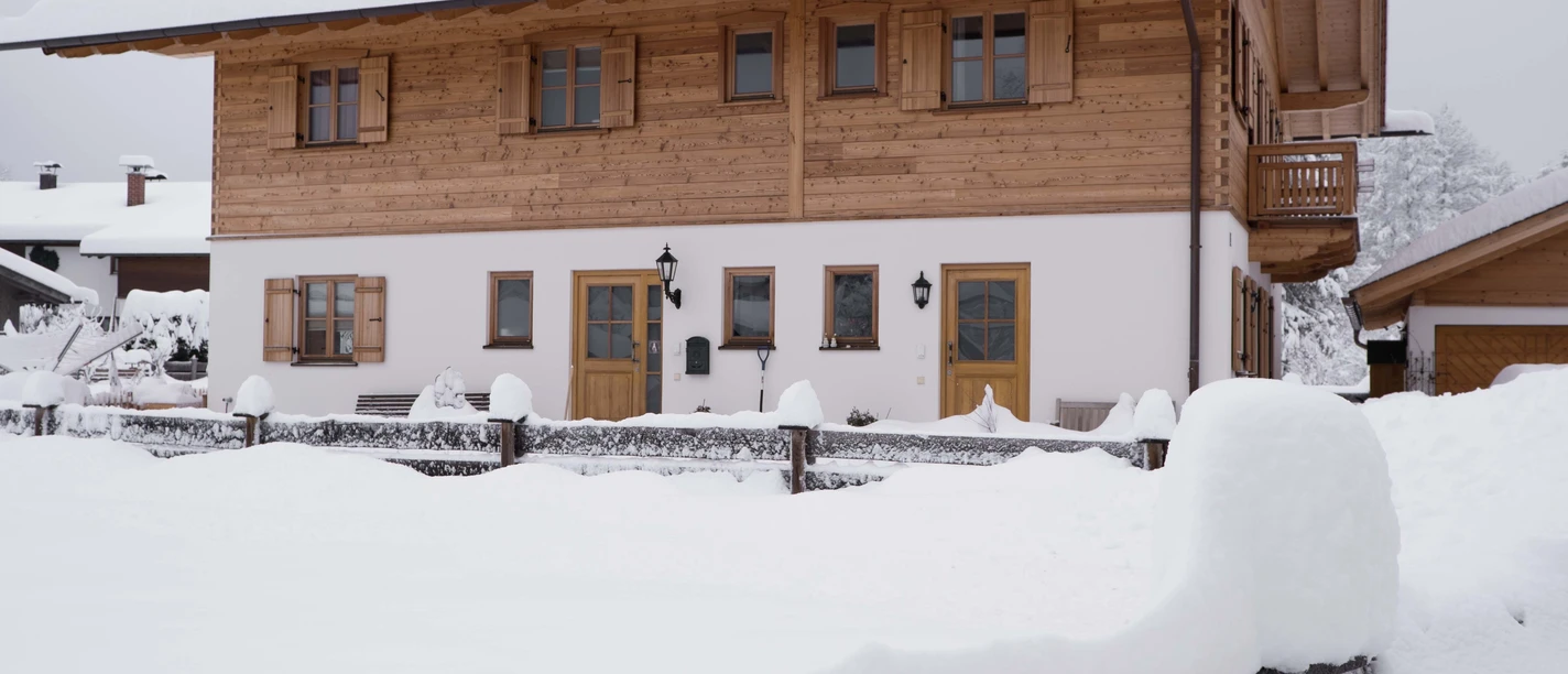 Unser Haus im Winter