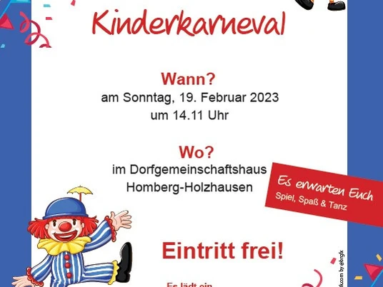 Kinderkarneval in Homberg-Holzhausen