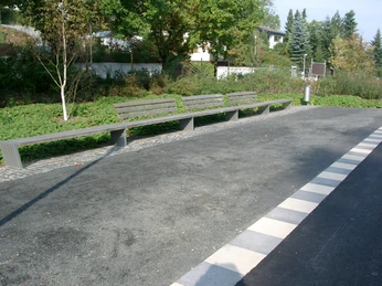 Sitzbänke im Kurpark