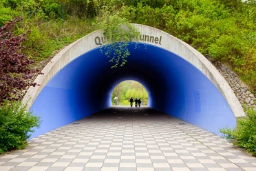Quellentunnel im Kurpark Bad Wildungens.