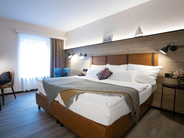 Doppelzimmer im Oste-Hotel Bremervörde Double room at the Oste-Hotel Bremervörde