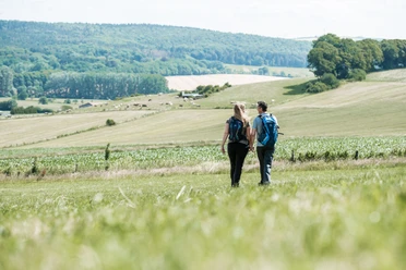 Geführte Wanderung Geführte Wanderung mit einem Paar die über den Steinberg geht.