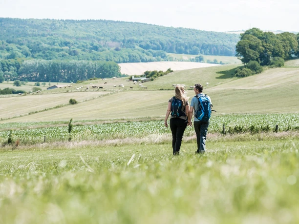 Geführte Wanderung Geführte Wanderung mit einem Paar die über den Steinberg geht.