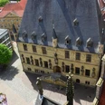 rathaus_os_marien-kirchturm_osnatours1__c_finke-ennen.jpg Blick von oben auf das historische Rathaus Osnabrück mit prächtiger Renaissancefassade und Marienkirche.View from above of the historic Osnabrück Town Hall with its magnificent Renaissance façade and St. Mary's Church.Bovenaanzicht van het historische stadhuis van Osnabrück met zijn prachtige renaissancegevel en de Mariakerk.