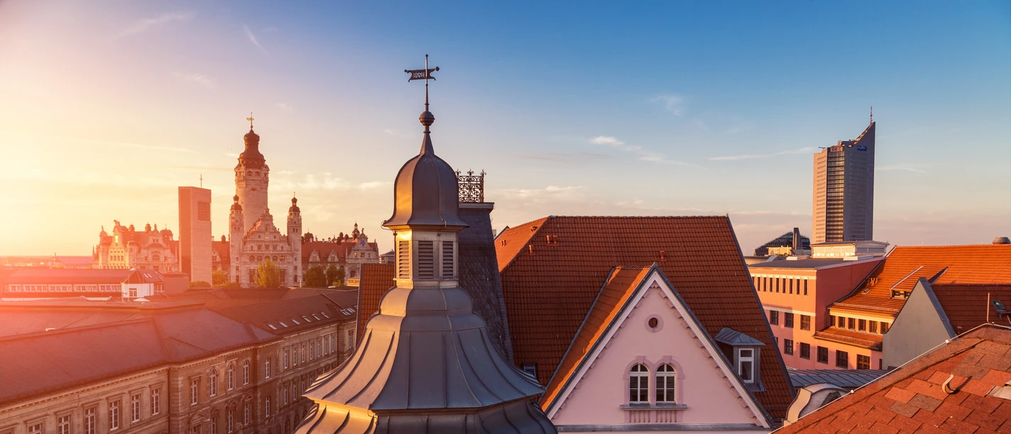 Your meeting & conference in Leipzig: Above the rooftops of the city centre Meeting & conference Leipzig convention: Above the rooftops of the city centre