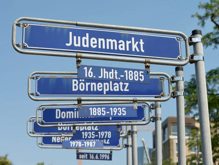 Börneplatz Straßenschild