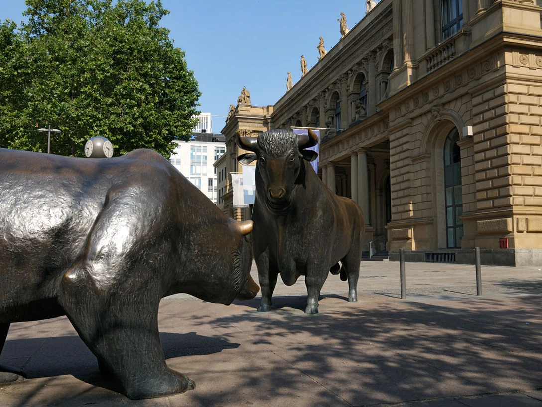 Bulle und Bär Börse