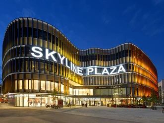 Skyline Plaza Abendstimmjung Abend