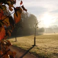 Herbstliche Stimmung im Sportpark am Ölbach in Schloß Holte-Stukenbrock