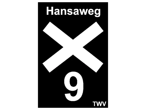 Markierung Qualitätsweg Hansaweg X9