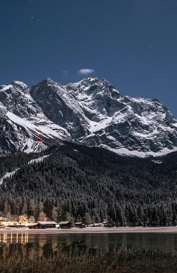 Eibsee Hotel im Winter