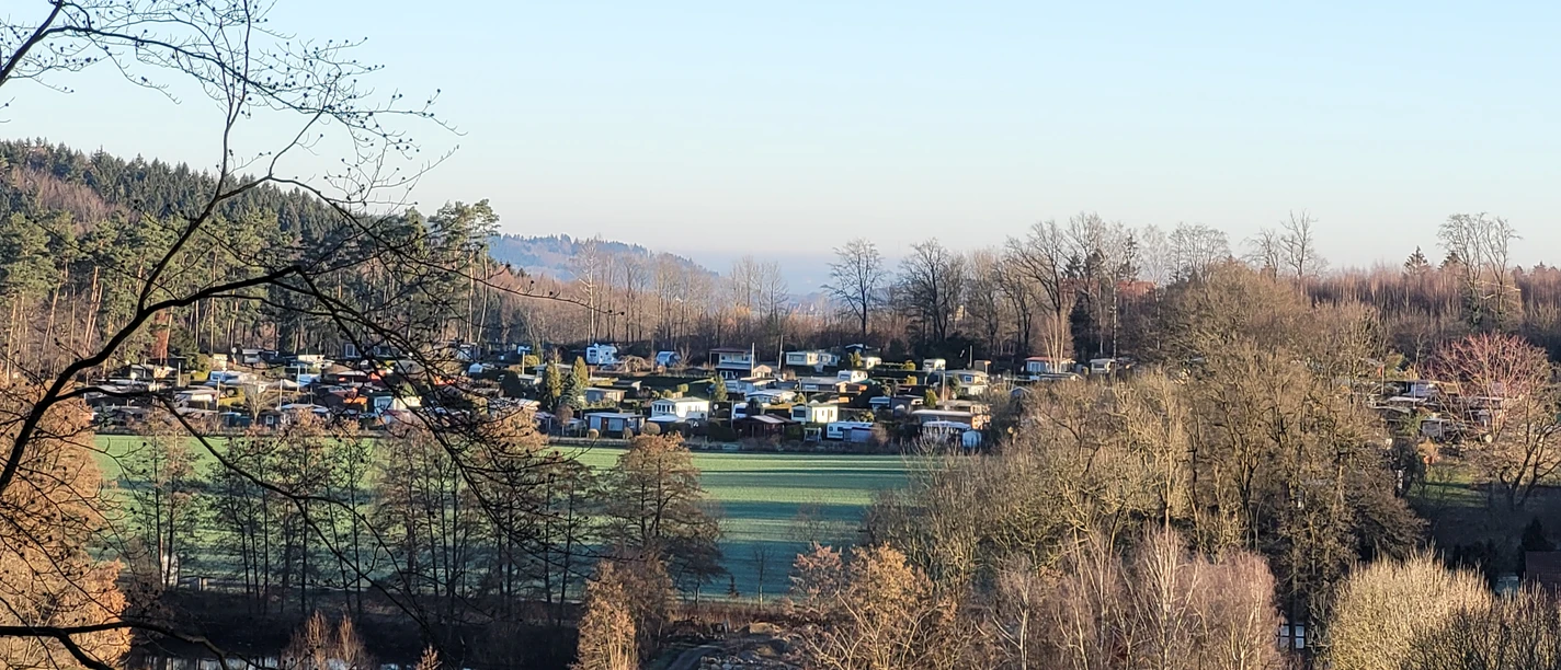 Ansicht aufs Eurocamp in Lienen