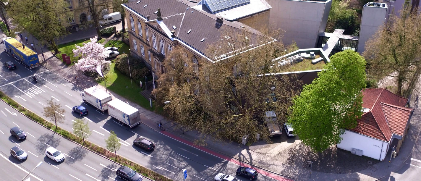 Museumkwartier Osnabrück - Luchtfoto Museumkwartier Osnabrück - Luchtfoto