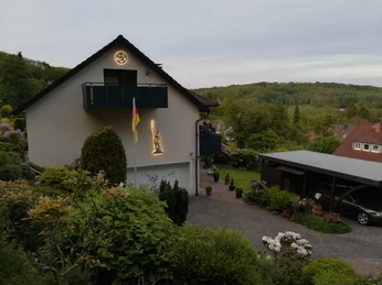 Hermannsdenkmal und Lipp. Rose