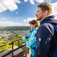 Bad Driburg-Kaiser-Karls-Turm-Teutoburger-Wald-Tourismus-D-Ketz-077.jpg Zwei Wanderer Auf dem Kaiser Karls Turm in Bad Driburg