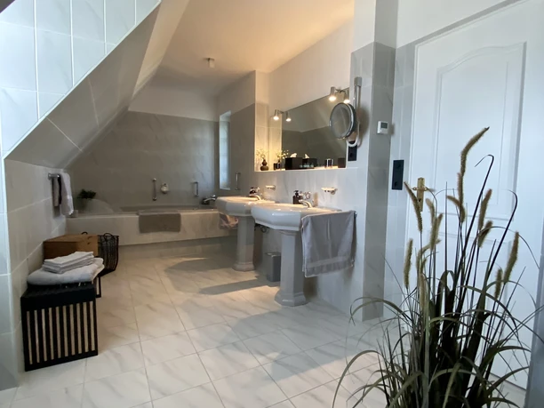 Badezimmer Landhaus Lotten Winsen (Luhe) Badezimmer in dem Ferienhaus Landhaus Lotten in Winsen (Luhe)