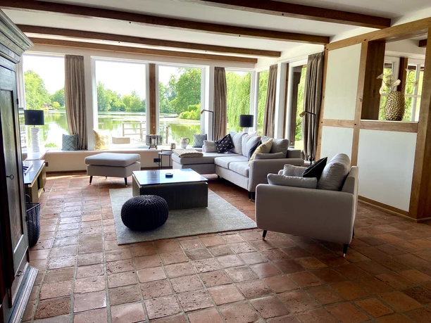 Wohnzimmer in dem Ferienhaus Landhaus Lotten in Winsen (Luhe)