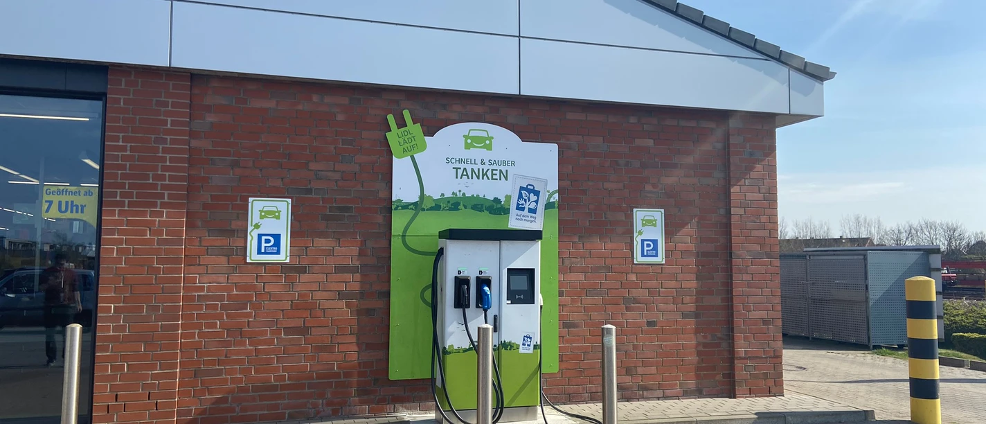 eTankstelle beim Sylter Lidl