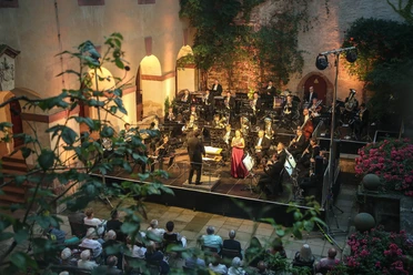 Sächsische Bläserphilharmonie in Trebsen Konzert der Sächsische Bläserphilharmonie auf Schloss Trebsen