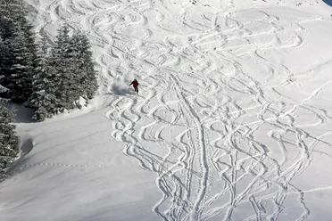 Abfahrt Hörnle Skigebiet Hörnle Bad Kohlgrub Naturpark Ammergauer Alpen