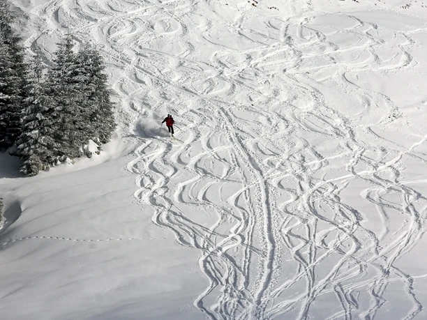 Abfahrt Hörnle Skigebiet Hörnle Bad Kohlgrub Naturpark Ammergauer Alpen