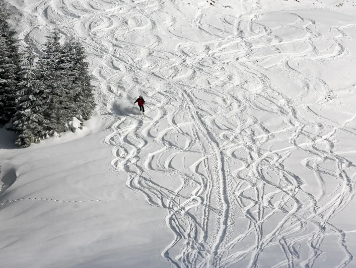 Abfahrt Hörnle Skigebiet Hörnle Bad Kohlgrub Naturpark Ammergauer Alpen