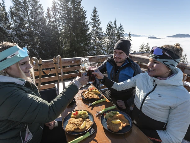 Pause Hörnle Hütte Skigebiet Hörnle Skigebiet Hörnle Hörnle Hütte Bad Kohlgrub Naturpark Ammergauer Alpen